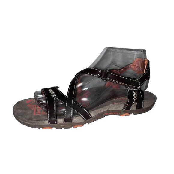 Merrell Shoes - MERRELL Shoes Women’s Size 8 Brown Leather Sandspur Cocoa Coral Strappy Sandals
